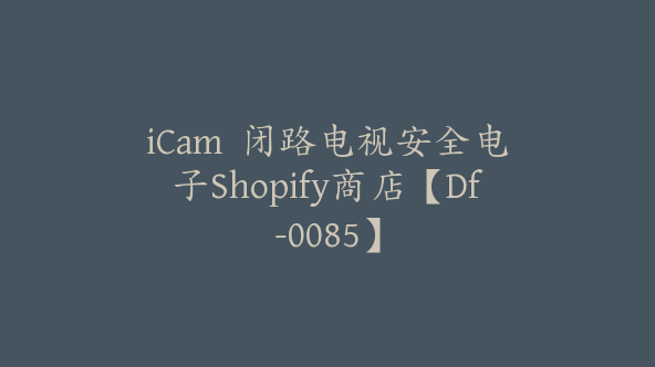 iCam  闭路电视安全电子Shopify商店【Df-0085】